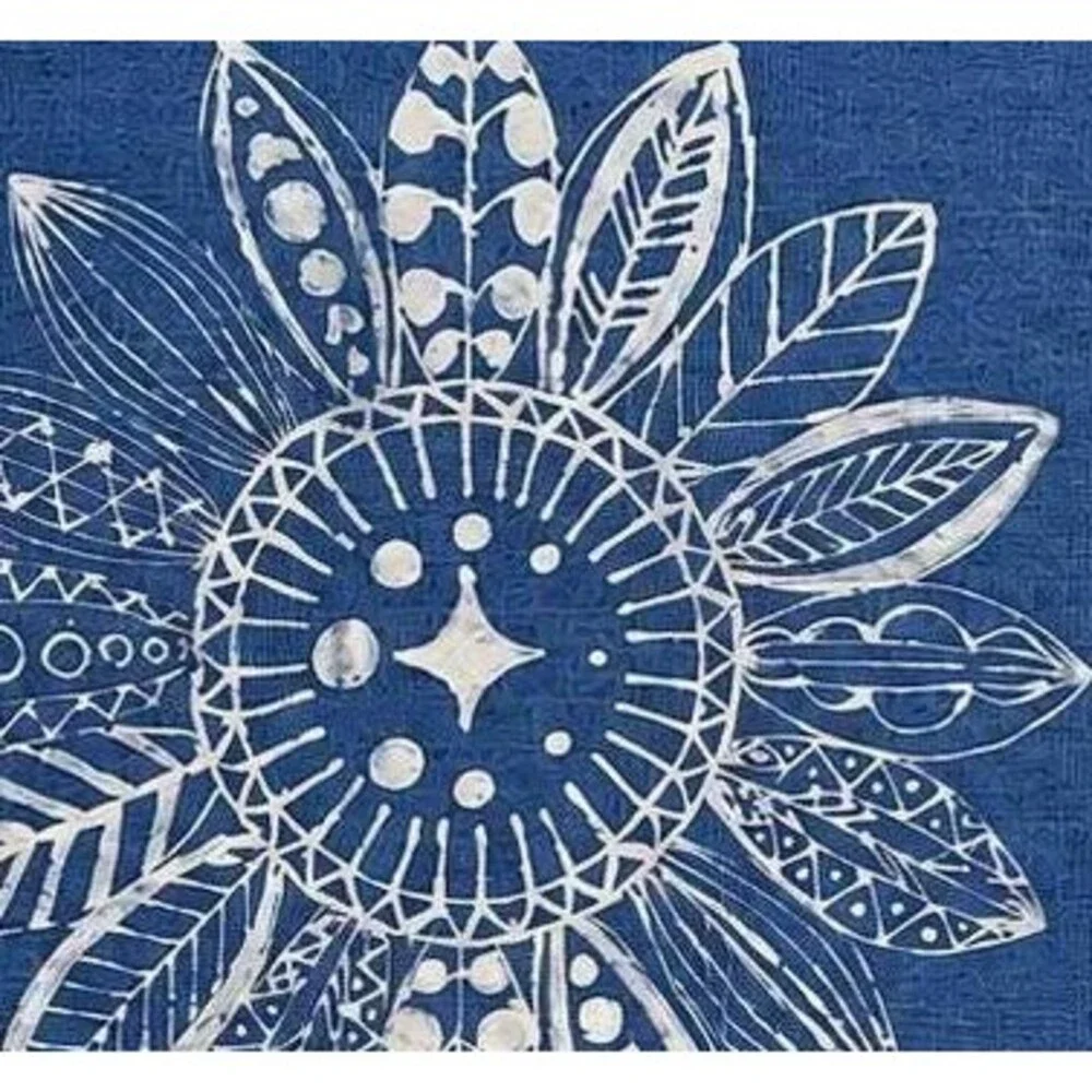 Handmade Cotton Yoga Bag | Indigo Batik Yoga Mat Tote | Drawstring Yoga Carrier